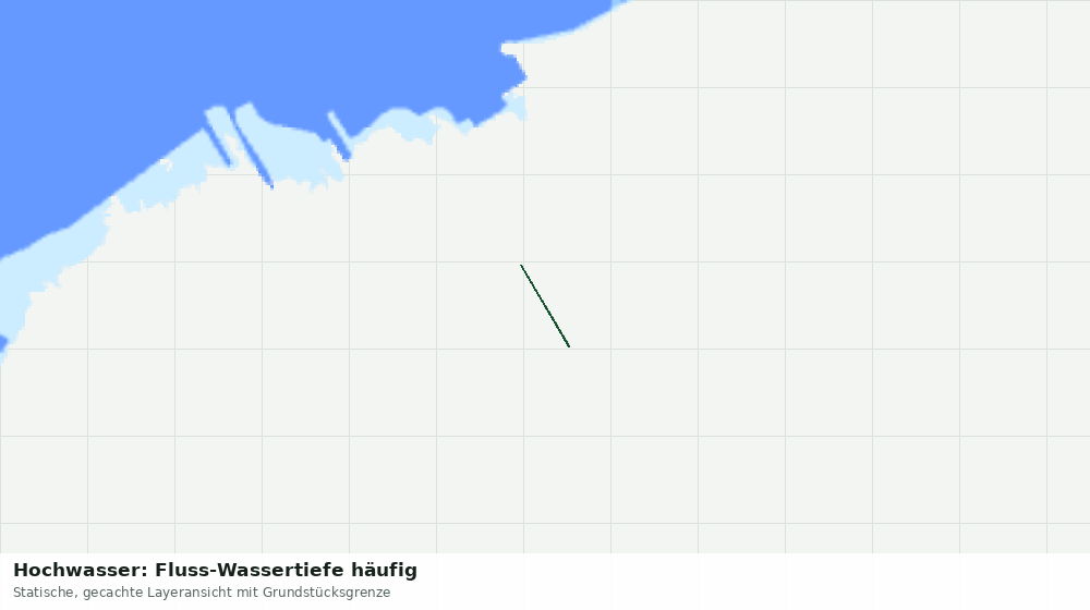 Statische Kartenansicht: Hochwasser: Fluss-Wassertiefe häufig