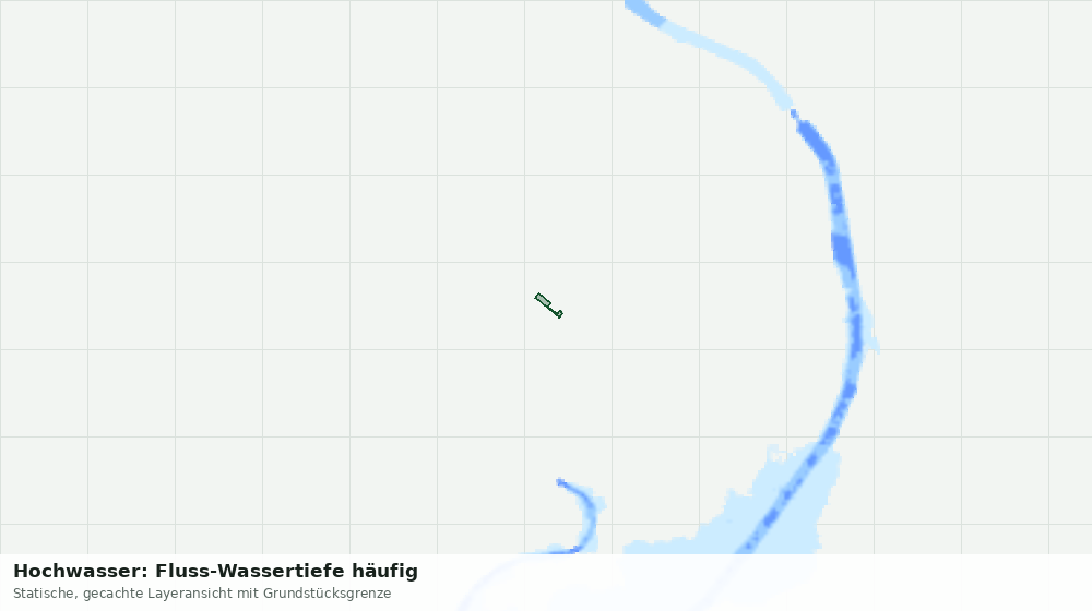 Statische Kartenansicht: Hochwasser: Fluss-Wassertiefe häufig