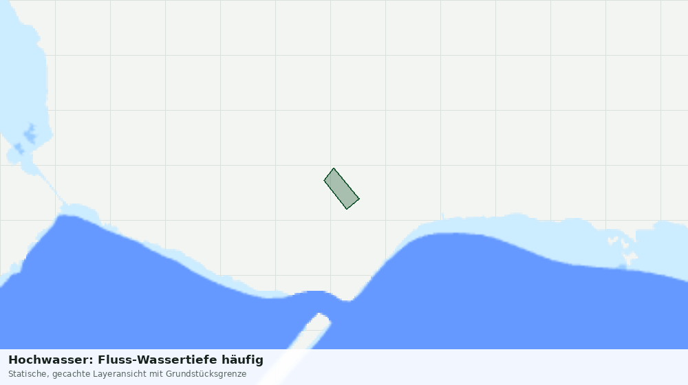 Statische Kartenansicht: Hochwasser: Fluss-Wassertiefe häufig