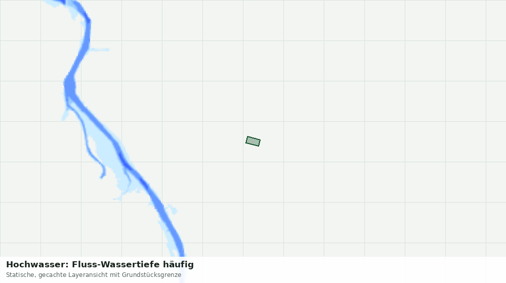 Statische Kartenansicht: Hochwasser: Fluss-Wassertiefe häufig