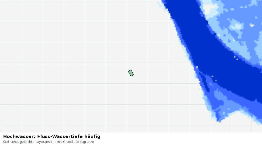 Statische Kartenansicht: Hochwasser: Fluss-Wassertiefe häufig