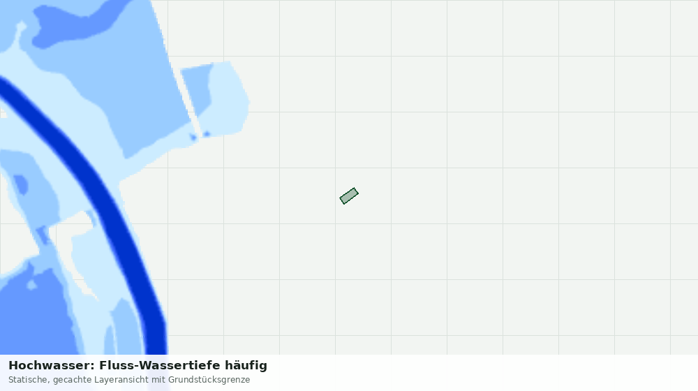 Statische Kartenansicht: Hochwasser: Fluss-Wassertiefe häufig