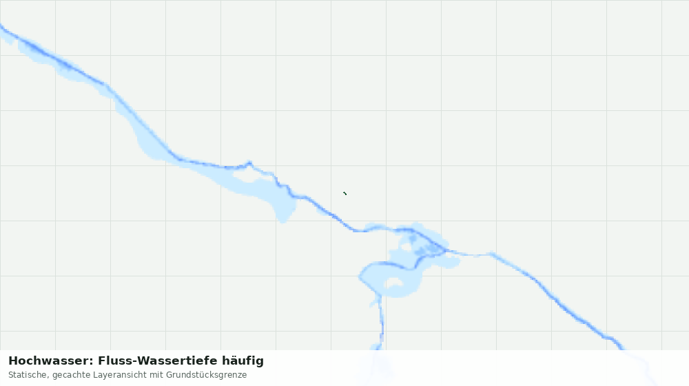 Statische Kartenansicht: Hochwasser: Fluss-Wassertiefe häufig