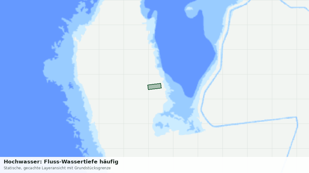 Statische Kartenansicht: Hochwasser: Fluss-Wassertiefe häufig