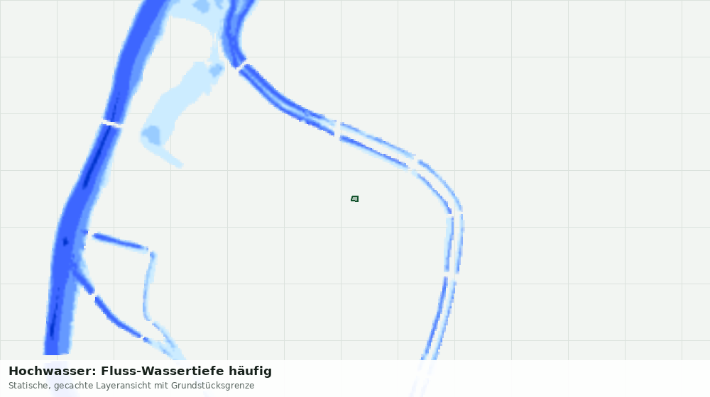 Statische Kartenansicht: Hochwasser: Fluss-Wassertiefe häufig