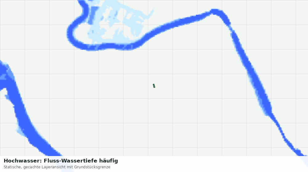 Statische Kartenansicht: Hochwasser: Fluss-Wassertiefe häufig