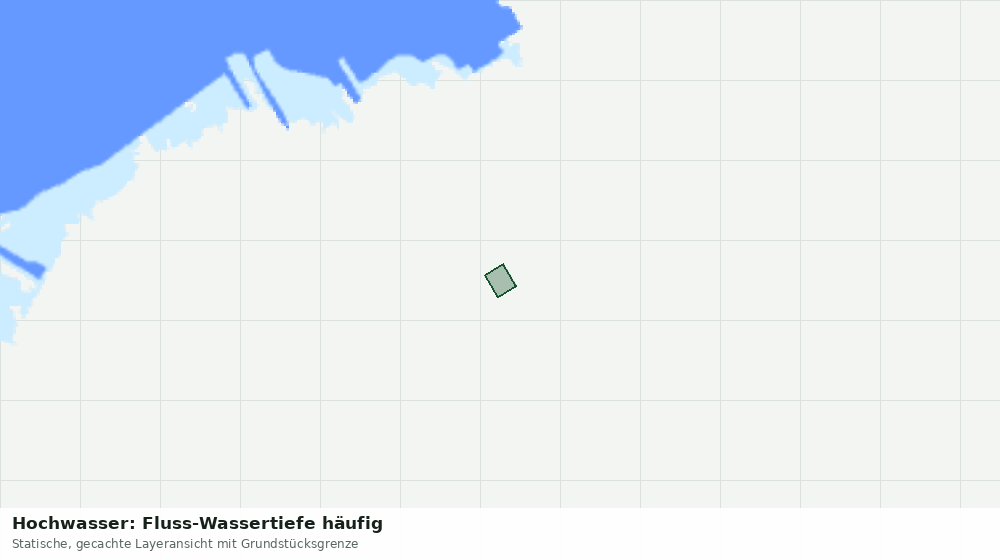 Statische Kartenansicht: Hochwasser: Fluss-Wassertiefe häufig
