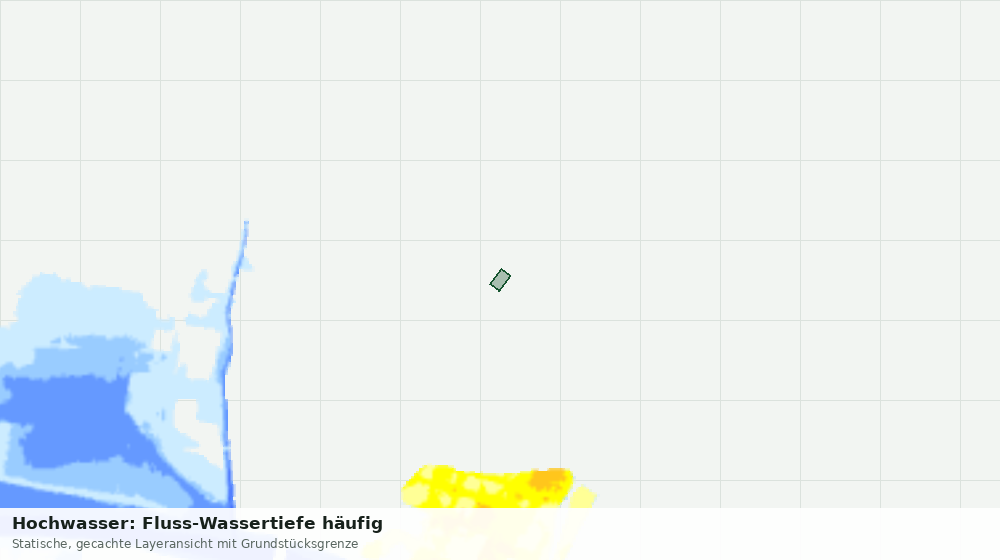 Statische Kartenansicht: Hochwasser: Fluss-Wassertiefe häufig