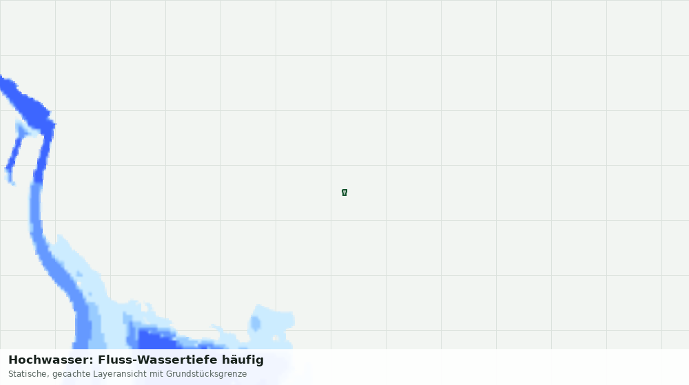 Statische Kartenansicht: Hochwasser: Fluss-Wassertiefe häufig