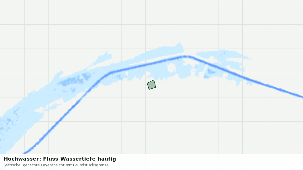 Statische Kartenansicht: Hochwasser: Fluss-Wassertiefe häufig