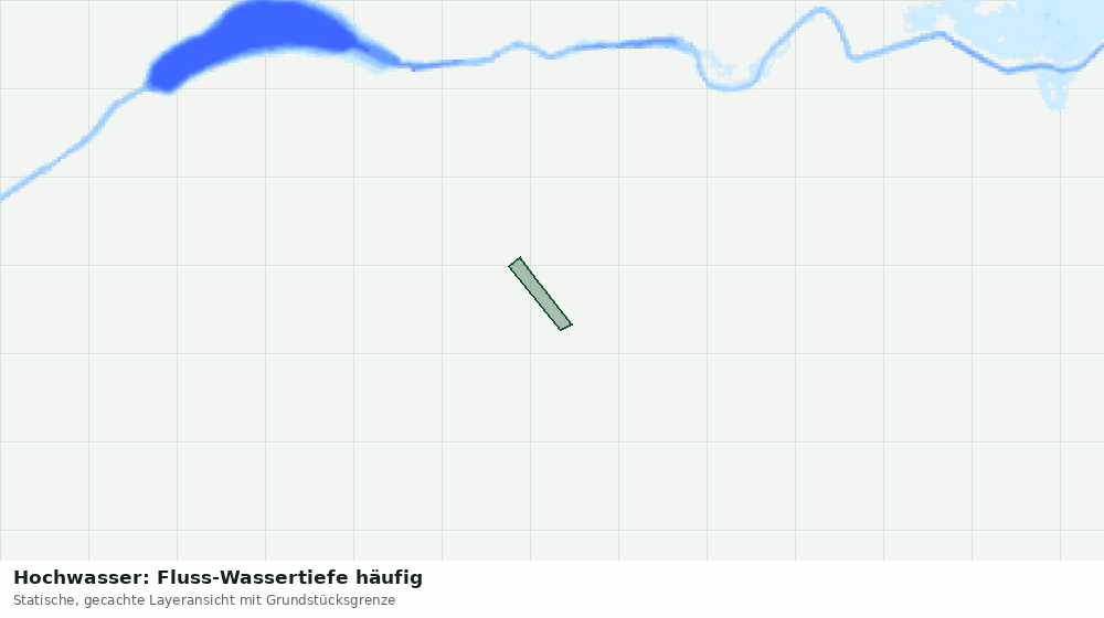 Statische Kartenansicht: Hochwasser: Fluss-Wassertiefe häufig