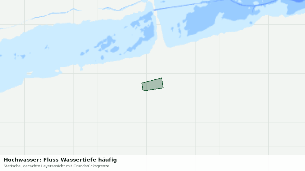 Statische Kartenansicht: Hochwasser: Fluss-Wassertiefe häufig