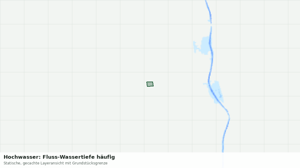 Statische Kartenansicht: Hochwasser: Fluss-Wassertiefe häufig