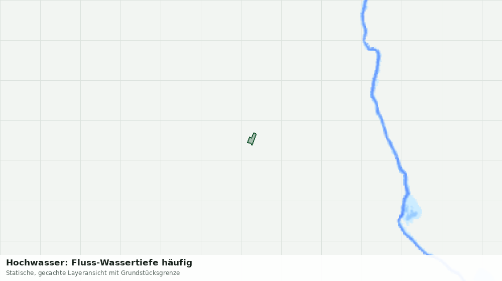 Statische Kartenansicht: Hochwasser: Fluss-Wassertiefe häufig