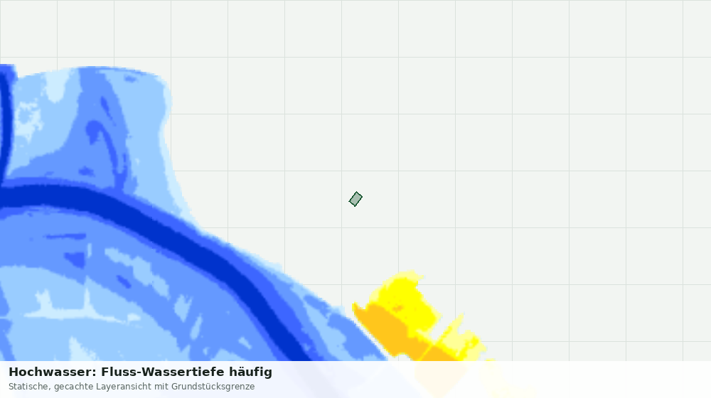 Statische Kartenansicht: Hochwasser: Fluss-Wassertiefe häufig