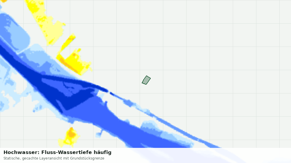Statische Kartenansicht: Hochwasser: Fluss-Wassertiefe häufig