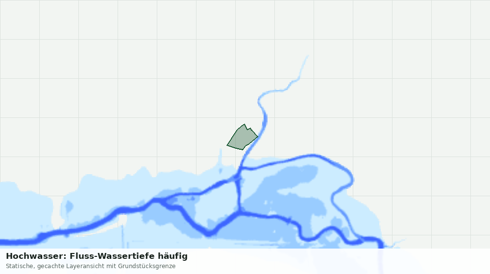 Statische Kartenansicht: Hochwasser: Fluss-Wassertiefe häufig