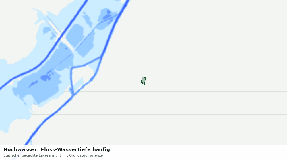 Statische Kartenansicht: Hochwasser: Fluss-Wassertiefe häufig