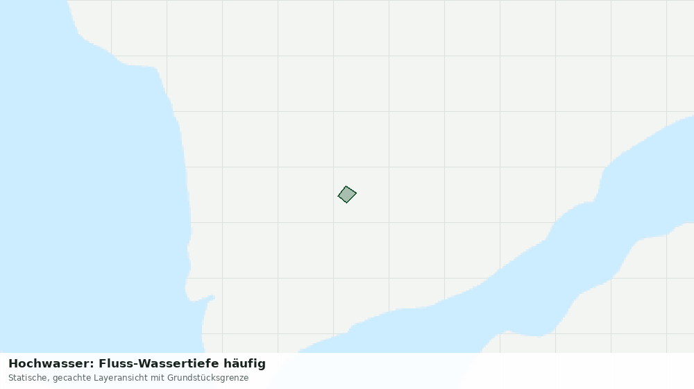 Statische Kartenansicht: Hochwasser: Fluss-Wassertiefe häufig