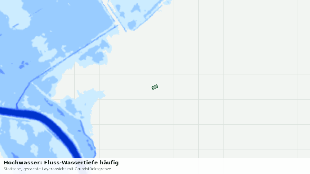Statische Kartenansicht: Hochwasser: Fluss-Wassertiefe häufig