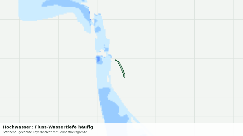 Statische Kartenansicht: Hochwasser: Fluss-Wassertiefe häufig