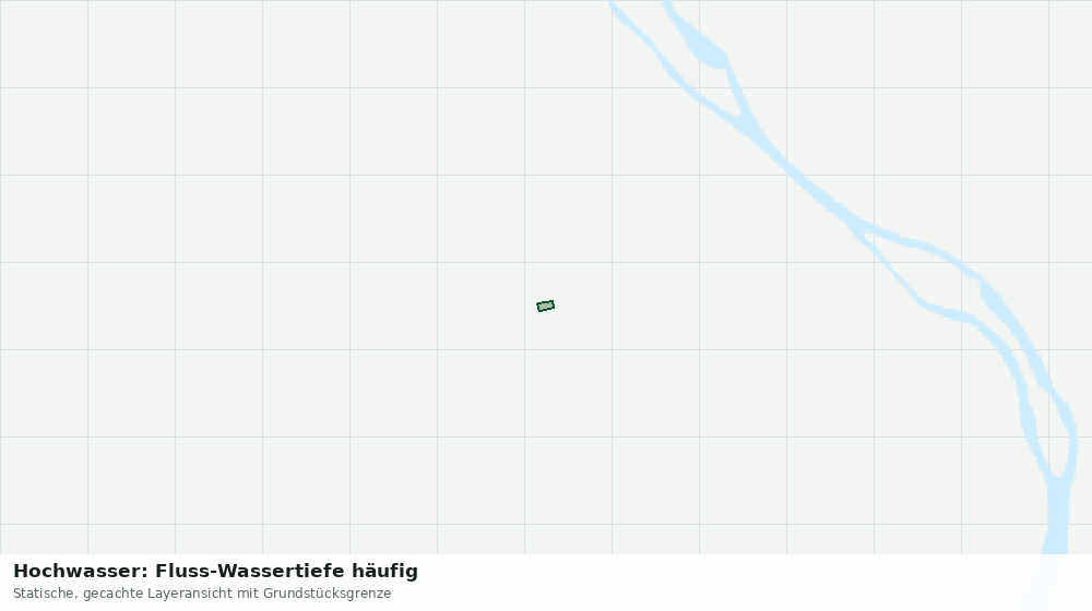 Statische Kartenansicht: Hochwasser: Fluss-Wassertiefe häufig