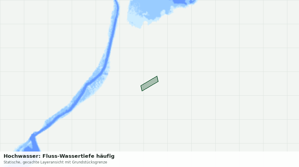 Statische Kartenansicht: Hochwasser: Fluss-Wassertiefe häufig
