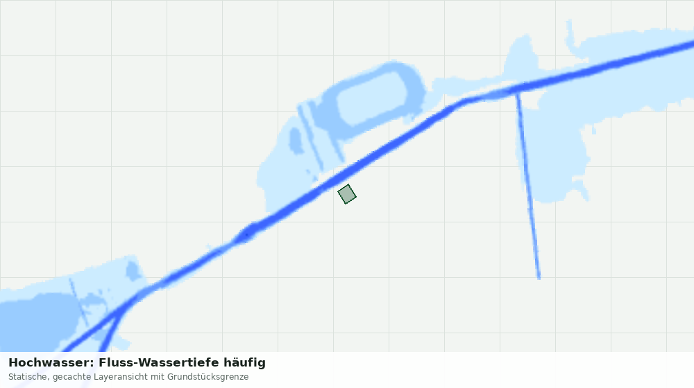 Statische Kartenansicht: Hochwasser: Fluss-Wassertiefe häufig