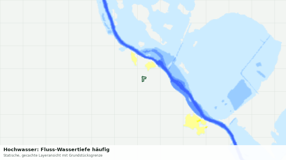 Statische Kartenansicht: Hochwasser: Fluss-Wassertiefe häufig