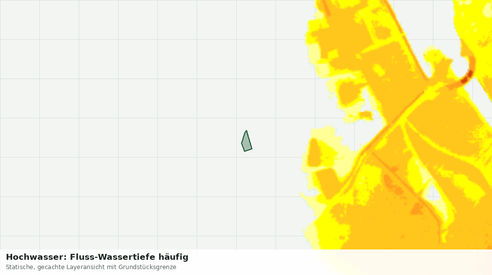 Statische Kartenansicht: Hochwasser: Fluss-Wassertiefe häufig