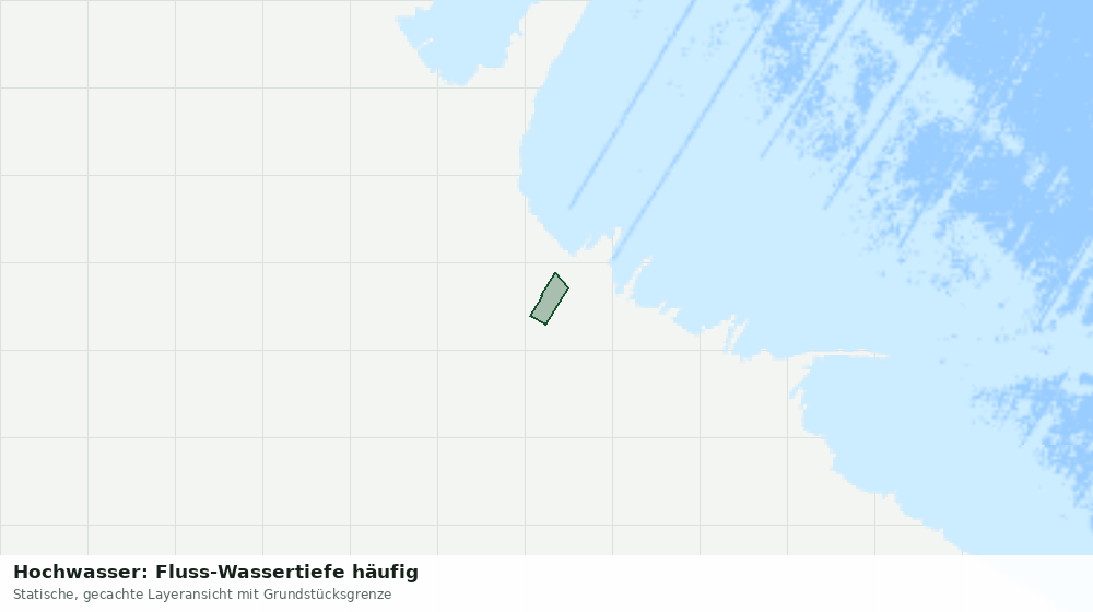 Statische Kartenansicht: Hochwasser: Fluss-Wassertiefe häufig