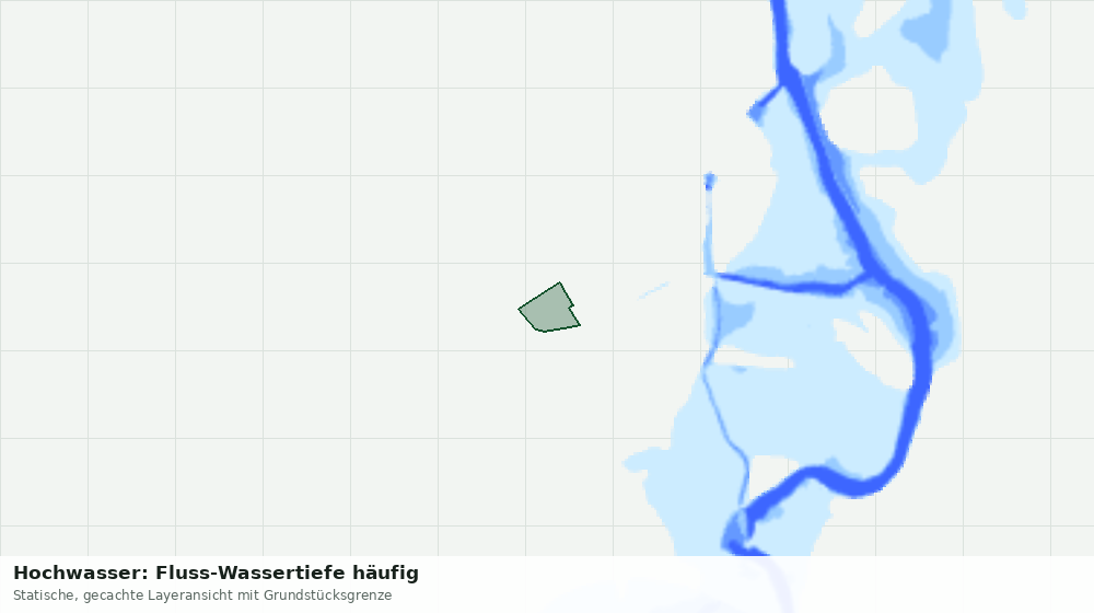 Statische Kartenansicht: Hochwasser: Fluss-Wassertiefe häufig