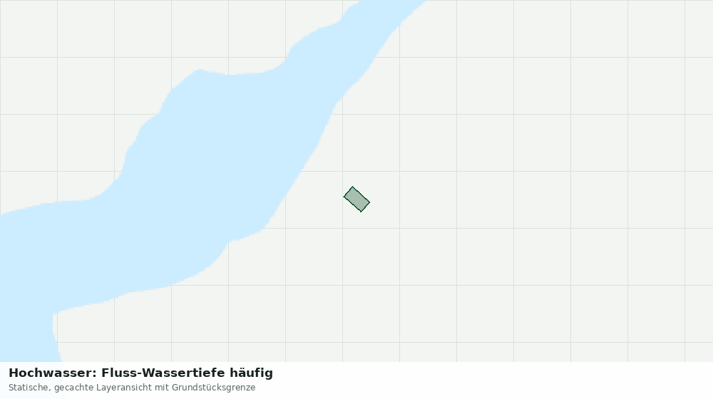 Statische Kartenansicht: Hochwasser: Fluss-Wassertiefe häufig