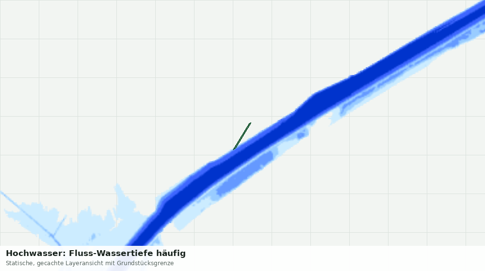 Statische Kartenansicht: Hochwasser: Fluss-Wassertiefe häufig