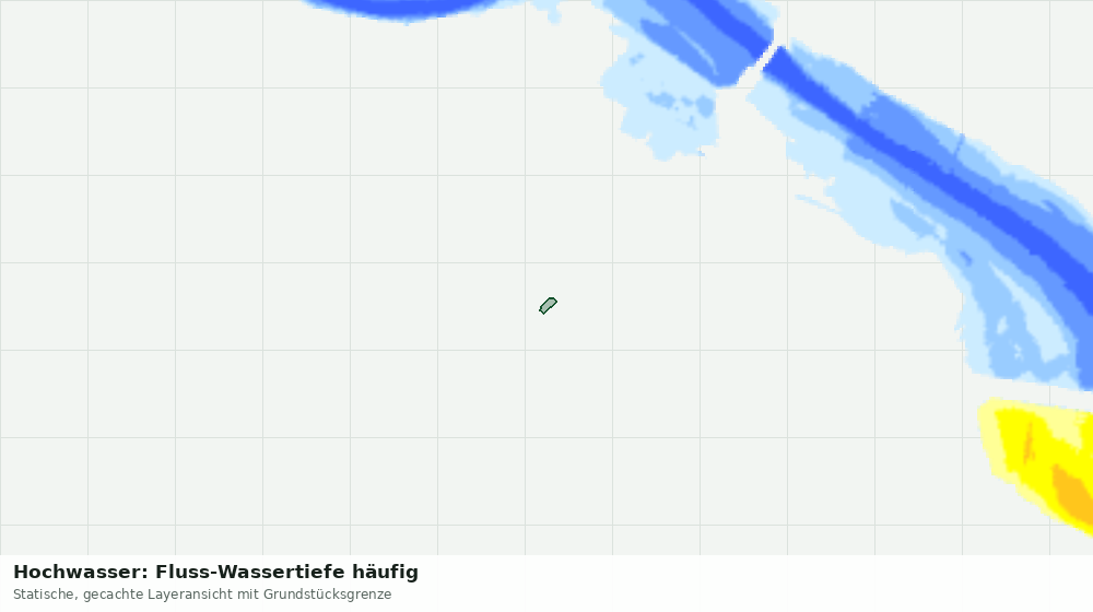 Statische Kartenansicht: Hochwasser: Fluss-Wassertiefe häufig