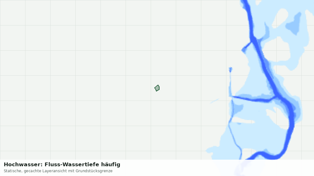 Statische Kartenansicht: Hochwasser: Fluss-Wassertiefe häufig