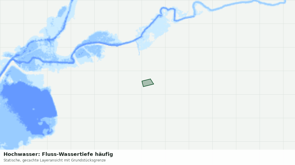 Statische Kartenansicht: Hochwasser: Fluss-Wassertiefe häufig