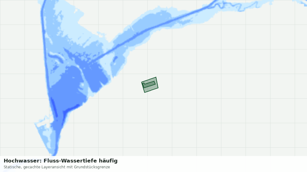 Statische Kartenansicht: Hochwasser: Fluss-Wassertiefe häufig