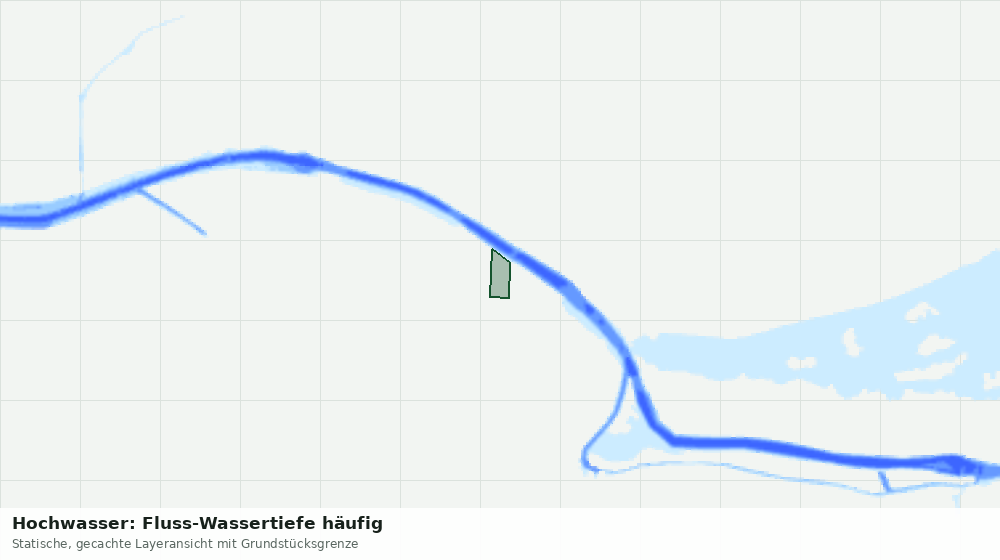Statische Kartenansicht: Hochwasser: Fluss-Wassertiefe häufig