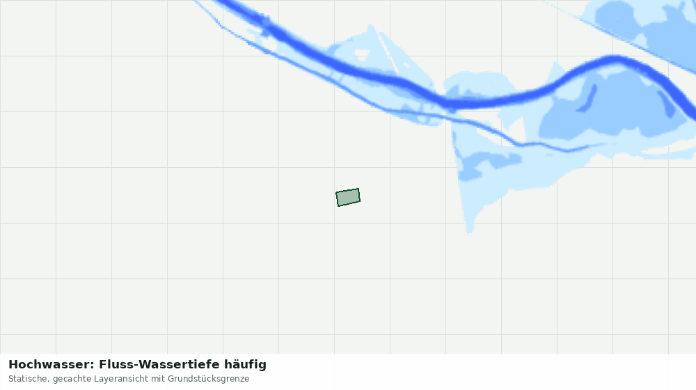 Statische Kartenansicht: Hochwasser: Fluss-Wassertiefe häufig