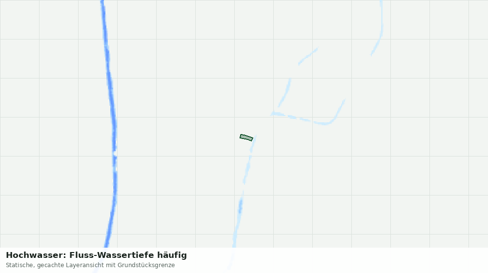 Statische Kartenansicht: Hochwasser: Fluss-Wassertiefe häufig