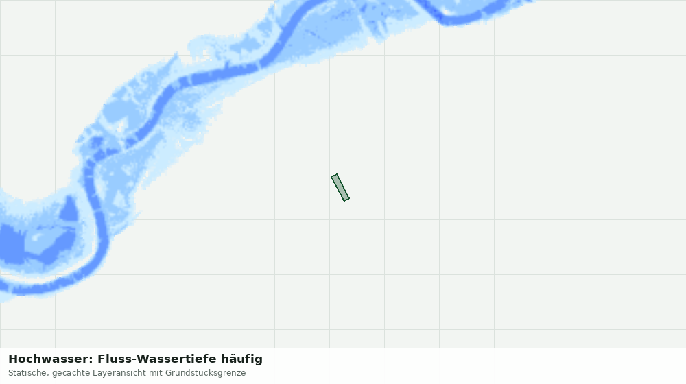 Statische Kartenansicht: Hochwasser: Fluss-Wassertiefe häufig