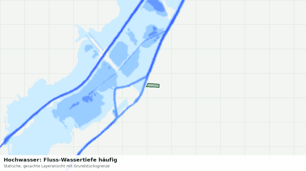 Statische Kartenansicht: Hochwasser: Fluss-Wassertiefe häufig