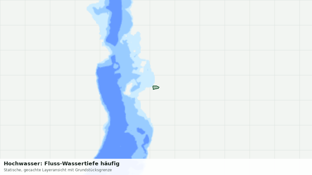 Statische Kartenansicht: Hochwasser: Fluss-Wassertiefe häufig