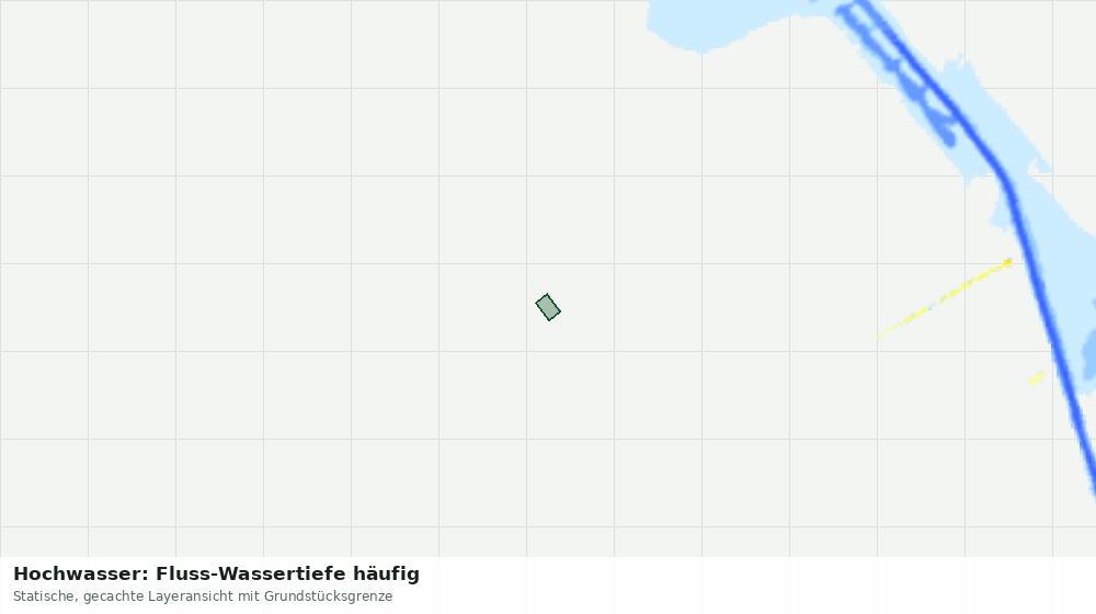 Statische Kartenansicht: Hochwasser: Fluss-Wassertiefe häufig