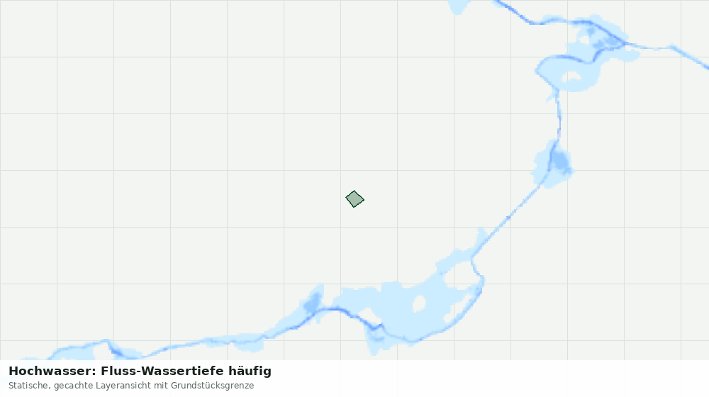 Statische Kartenansicht: Hochwasser: Fluss-Wassertiefe häufig