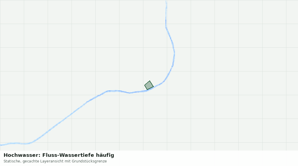 Statische Kartenansicht: Hochwasser: Fluss-Wassertiefe häufig