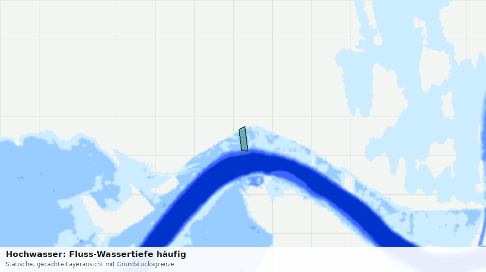 Statische Kartenansicht: Hochwasser: Fluss-Wassertiefe häufig