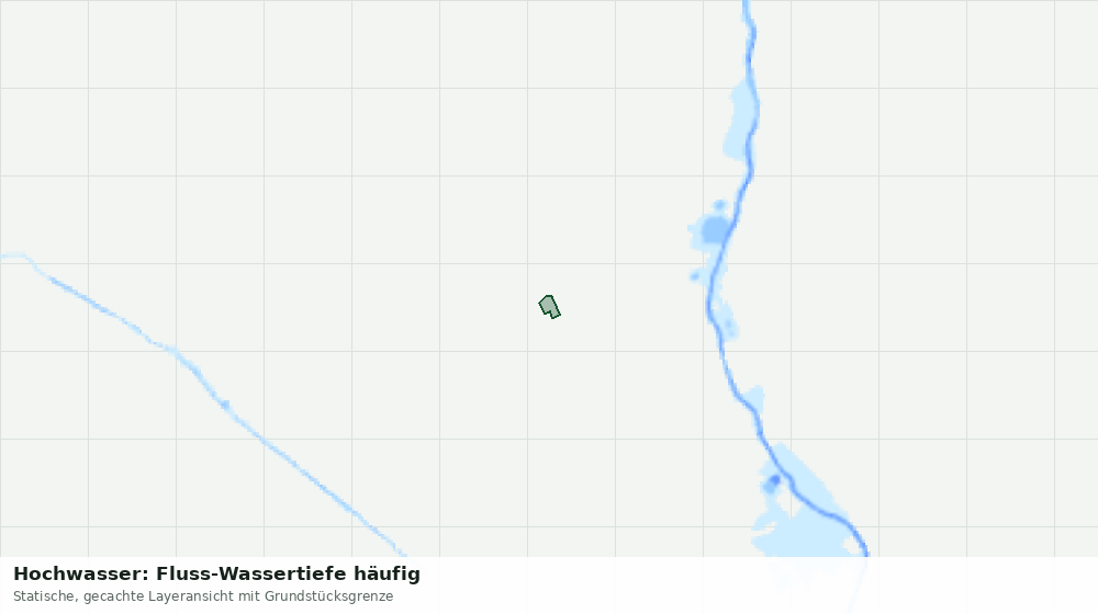 Statische Kartenansicht: Hochwasser: Fluss-Wassertiefe häufig