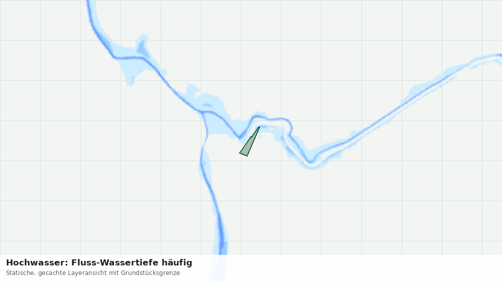 Statische Kartenansicht: Hochwasser: Fluss-Wassertiefe häufig